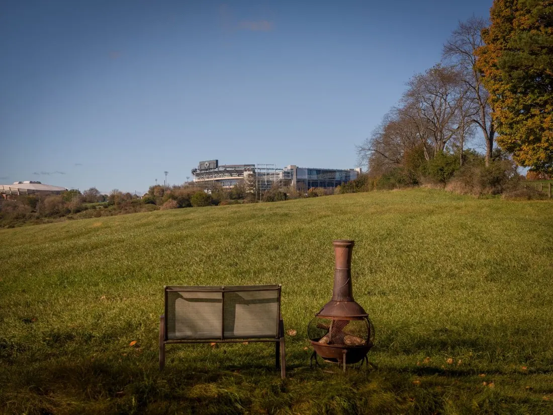 Backyard view of Beaver Stadium